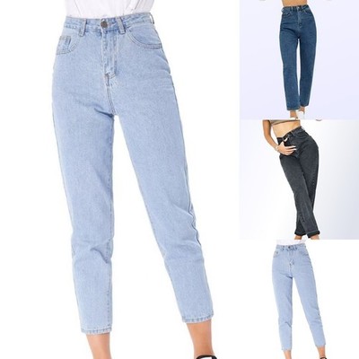 Damen Haremsjeans Vintage Streetwear Straight Leg Style Four Season Wear