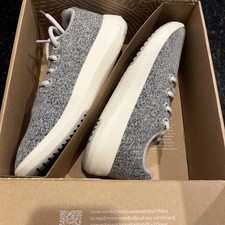 NEW ALLBIRDS WOOL RUNNER MIZZLE Light GREY SHOES LACE UP SNEAKER WOMENS SIZE 10