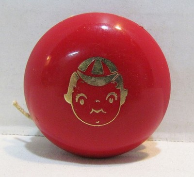CAMPBELL'S SOUP CAMPBELL KID DUNCAN YO-YO RETURN TOP PREMIUM VINTAGE 1960's RED