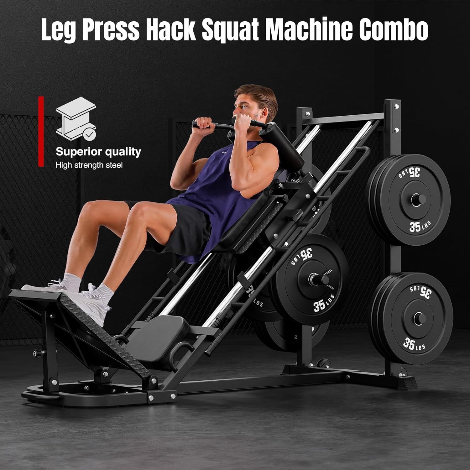 1200 Pounds Leg Press Hack Squat Machine 2 in 1 Leg Press Machine for Home GYM