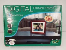 New SmartParts 10.4" Digital Picture Frame 2000 Pictures LCD SD/MMC/MS/xD