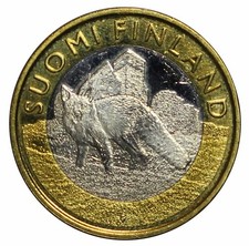 2014 FINLANDIA 5 Euro - Tiere Provinz Finnland Raubvogel MF136076