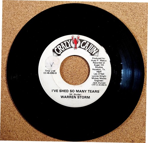 LOUISIANA SWAMP POP/R&B/BLUES/C&W 45 Lot: WARREN STORM on Showtime & Crazy Cajun - Picture 5 of 9