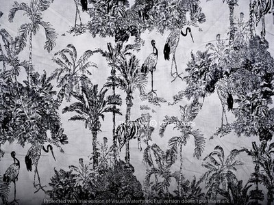 5 Yard Hand Blockdruck indische Baumwolle läuft locker Schneiderei Stoff schwarz