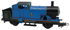 VINTAGE THOMAS THE TANK ENGINE BESPOKE HOMEMADE TRAIN ON LIMA TRAIN BASE