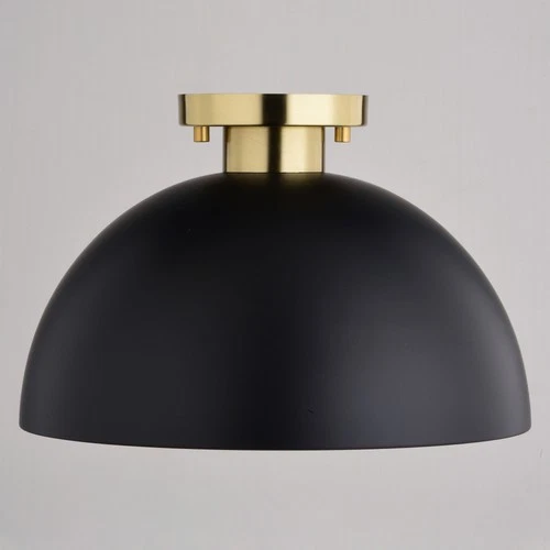 Vaxcel Lighting C0305 Devon 13"W Semi-Flush Ceiling Fixture - Glossy White / - Picture 3 of 12