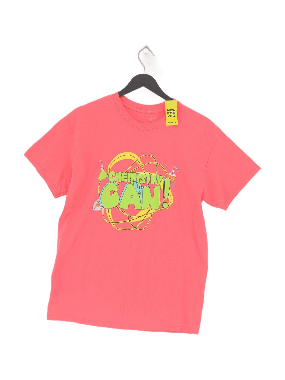 T shirt uomo chimica M rosa grafica 100% altra basic