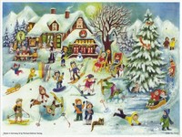 Elsbeth Nerger | Adventskalender SkihüTte | Kalender | Deutsch | Mit Glitzer