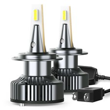 AUXITO 2-Sided H7 LED Headlight Bulb Kit High Low Beam 6500K Super White 80000LM