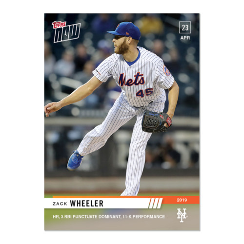 2019 Topps Now 123 Zack Wheeler