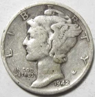 1942 Silver Mercury Dime - 90% Silver - #11320-6