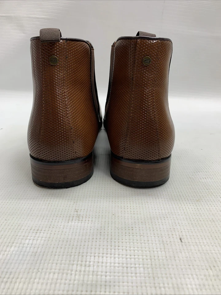 Tommy Hilfiger Hombre Sésamo Chelsea Vestido Botas Marrón Talla 9M Oscuro Natural 120 Foto 4 de 4