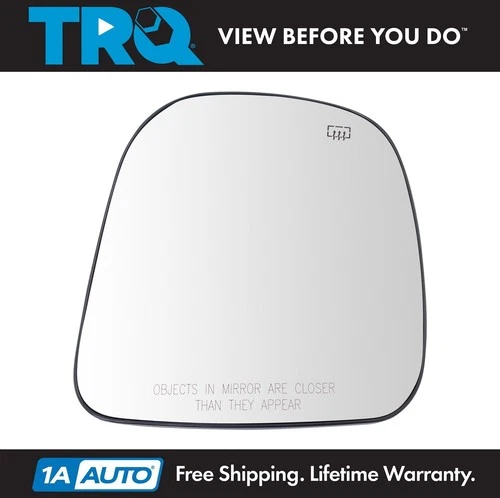 TRQ Exterior Mirror Glass Power Heated Passenger Side for Express Savana