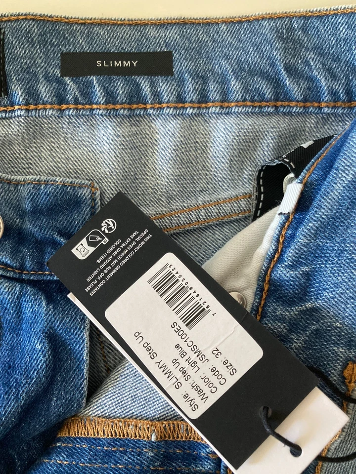 7 For All Mankind Slimmy. Pantalón vaquero azul. W32 - Imagen 2 de 4