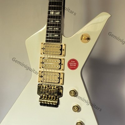 DT555 Solid Body Electric Guitar FR Bridge Gold Stainless Rounded Fret Stocked