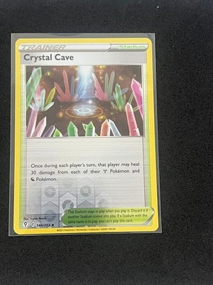 Crystal Cave 144/203 Pokemon TCG SWSH07: Evolving Skies Reverse Holo NM