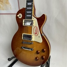 USA Shipment Custom LP Brown Electric Guitar HH Pickups Chrome Hardware