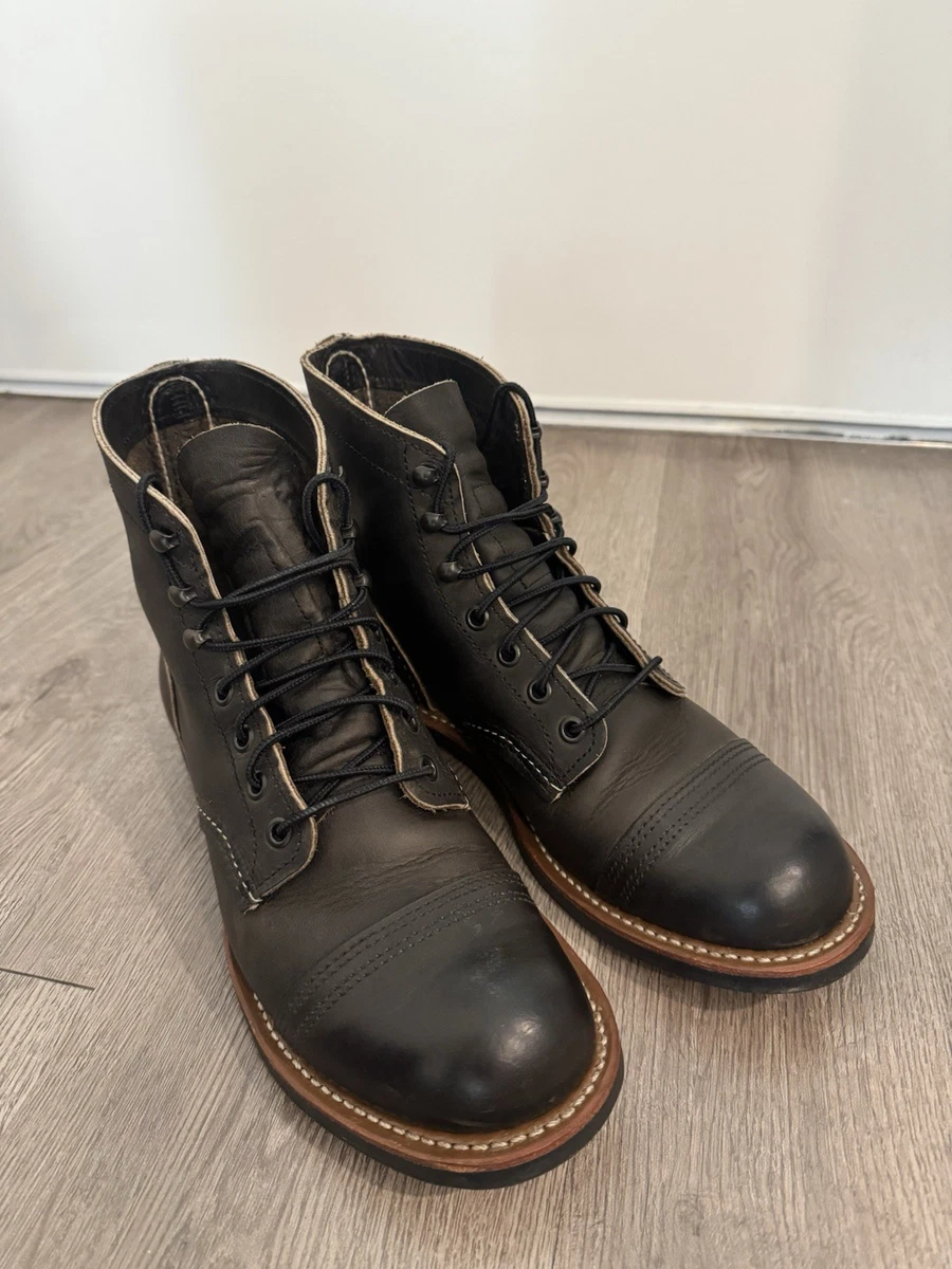 Red Wing Iron Ranger 8086 Charcoal Rough & Tough Boots 10.5D Red Wing 8086 Iron Ranger - Charcoal Rough & Tough Leather  main image 4