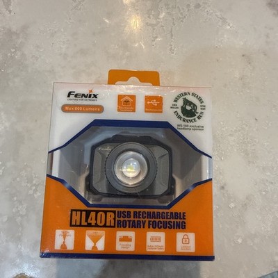 Fenix HL40R Focusing Stirnlampe - Grau - UK LAGER - 2 JAHRE GARANTIE