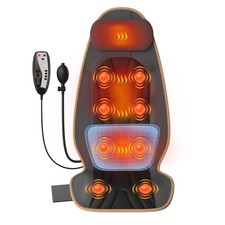 SLOTHMORE Vibration Back Massage Cushion with Heat, Back Massager Cushion wit...