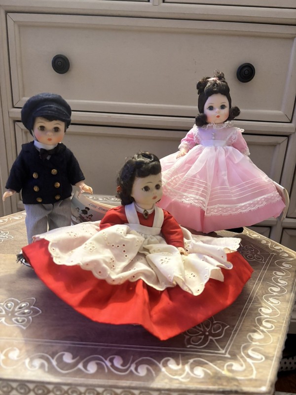 VTG Madame Alexander Little Women Laurie Beth and Jo 8”