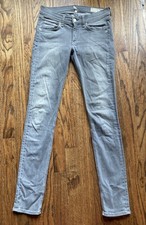 RAG & BONE Jeans Womens Size 26 Skinny Gray Buxton fits 28x30 USA Made