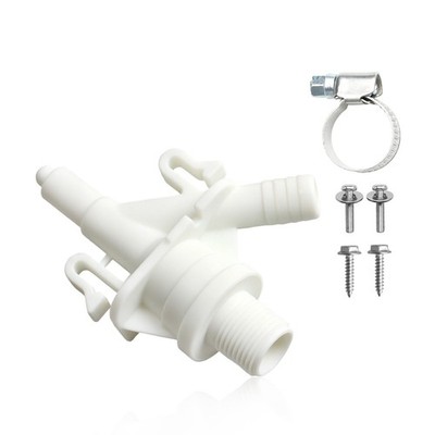 Toilet Water Supply Valve Kit for Dometic 300 310 320 Series Pedal Flush Toilet