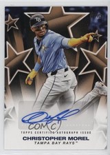 2025 Topps Series 1 Baseball Stars Gold 49/50 Christopher Morel Auto 3c2