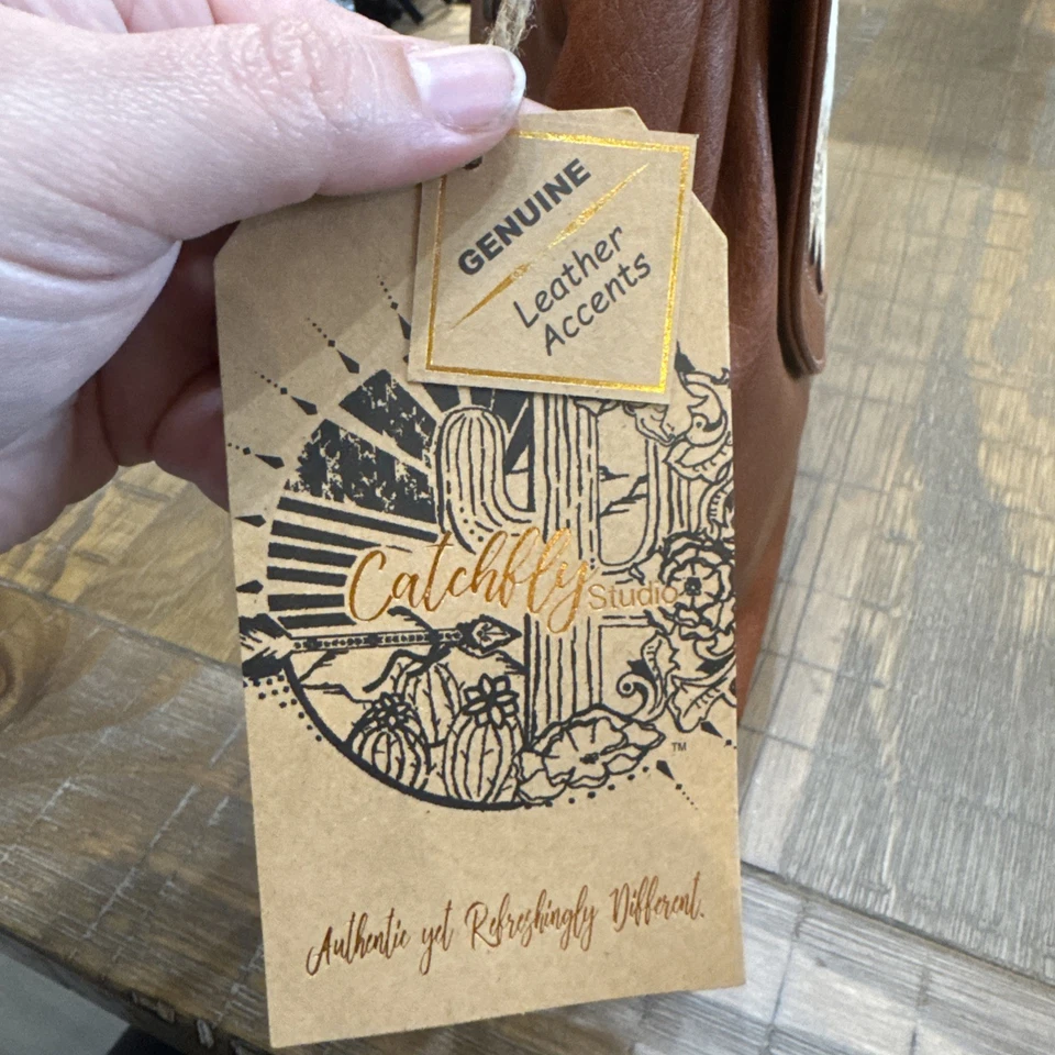 Cartera Bandolera 100% Cuero Catchfly Para Mujer Salvaje Suroeste Bloque de Color Nueva con Etiquetas Foto 3 de 4