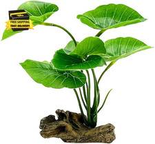 Fish Tank Decor Aquarium Decorations Ornaments Betta Leaf Pad Hammock 6Inch Plas