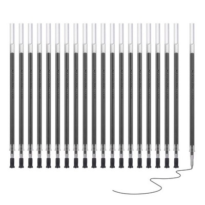 20er-Pack schwarze Gelstift-Minen,0,7mm feine Spitze,4,9 Zoll