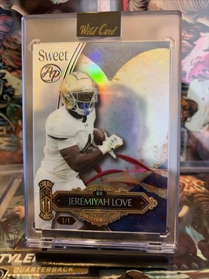 2026 Wild Card Sweet Jeremiyah Love TRUE 1/1 - Color Match - Error