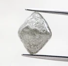 7.30ct 12+MM Silver Raw Diamond Crystal Diamond Octahedron Diamond ROUGH DIAMOND