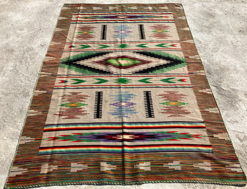 Vintage Handmade Traditional Beautiful Turkish Kilim Floor Rug Carpet 205x140 cm