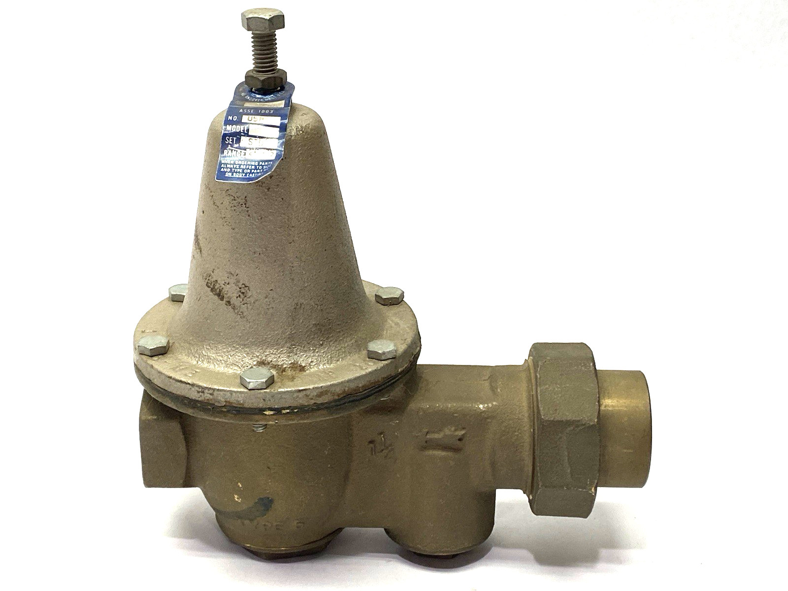 Watts U5B-Z3 11/4 Bronze Water Pressure Reducing Valve 1-1/4"