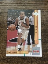 2001-02 Upper Deck #376 Tony Parker Rookie RC Spurs HOF Free Shipping