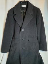 Vintage Forecaster Of Boston Wool And Cashmere Overcoat Black Women's Size 12