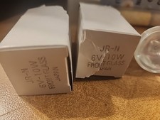 10W- JR-N 6V Front GLASS BULBS SET OF 2