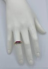 Victorian Opal Ruby Ring Gold Antique Wedding Engagement Stacking Ring — photo 6
