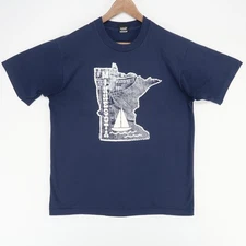 Vintage Minnesota Shirt Mens XL Screen Stars Best Made USA Sailing Graphic 90s