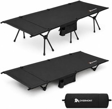 Portable Camping Cot for Adults 7075 Aluminum Height Adjustable