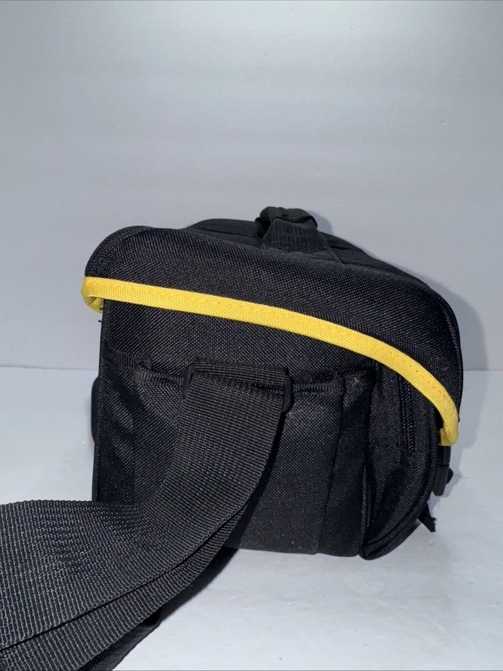 NIKON черный желтый линия с подкладкой DSLR камеры чехол/гаджет сумка для переноски наплечная сумка - Изображение 3 из 4