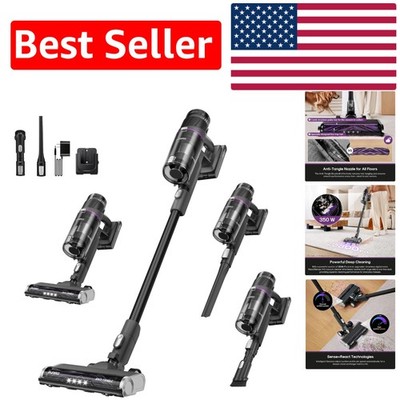 ReactiSense 440 Cordless Vacuum - 60 Min Runtime & HEPA Filtration for Pet Hair