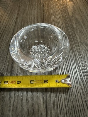Orrefors Marin Crystal Bowl 4.5  Sweden by Jan Johansson D4198-12