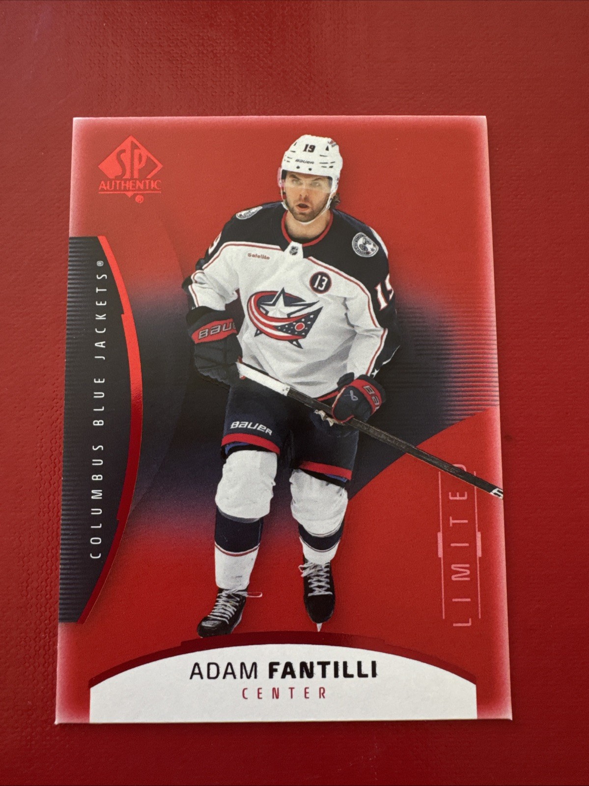 2025-26 Upper Deck SP Authentic #82 Adam Fantilli Limited Red NHL Hockey Card
