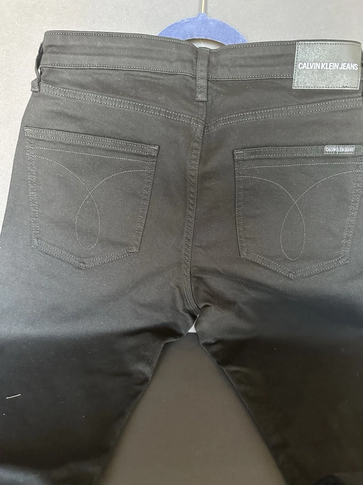 Calvin Klein Jeans Men's 33x34 Skinny Fit Jeans Stretch Moulant Black CKJ 016 - Image 3 of 4