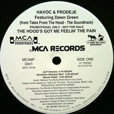 Havoc & Prodeje Featuring Dawn Green, The Hood's Got Me Feelin' The Pain, (12'', 