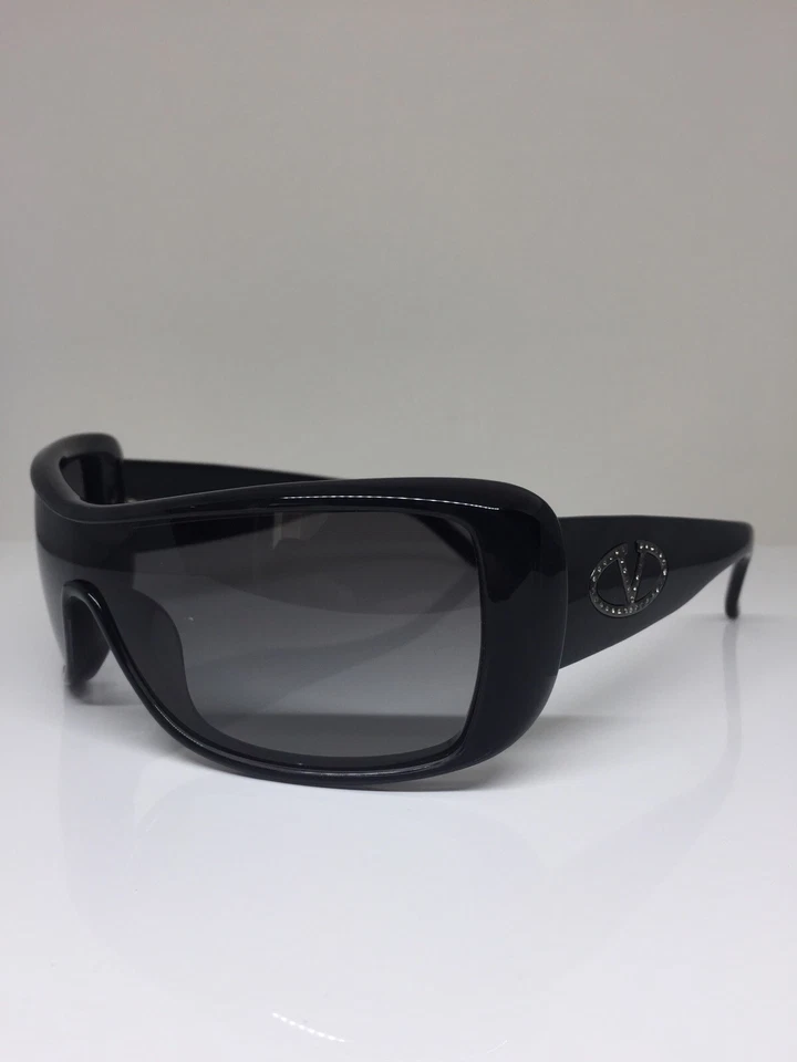 New Valentino Shield Sunglasses Valentino 5447 Sunglasses c. DDD Black Grey 99mm