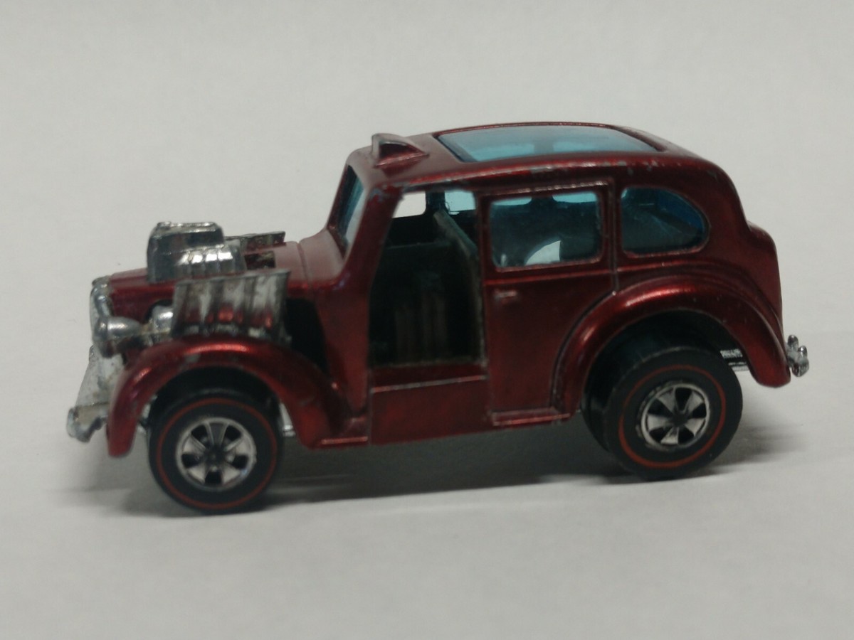 ※画像要確認 hot wheels redline cockney cab us Hot Wheels Redline COCKNEY CAB 1971 Rose (Less common color, NCHWA