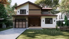 House Plan Modern Home Building / 3 Bedroom, 3 Bathroom with Garage